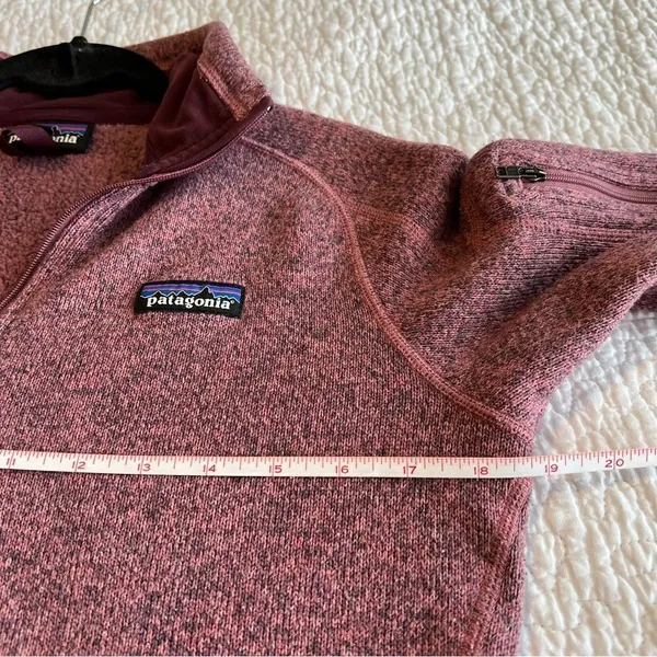 Patagonia Better Sweater Kipi Pink‎ 1/4 Zip Fleece Pullover Women's Small - Image 10