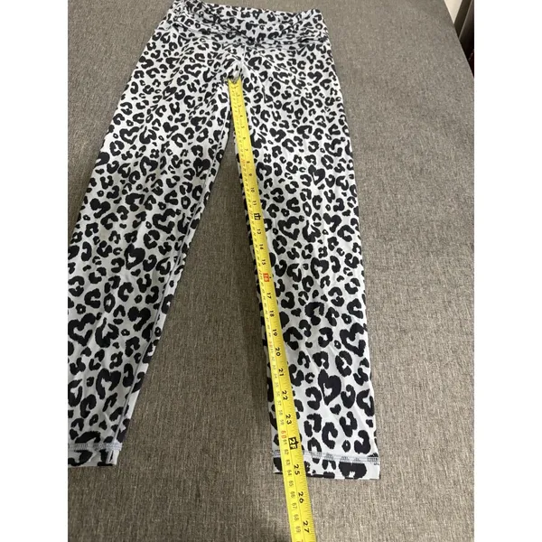 Aerie Offline Women's Real Me Leopard Crossover 7/8 Leggings High Rise Sz L - Image 4