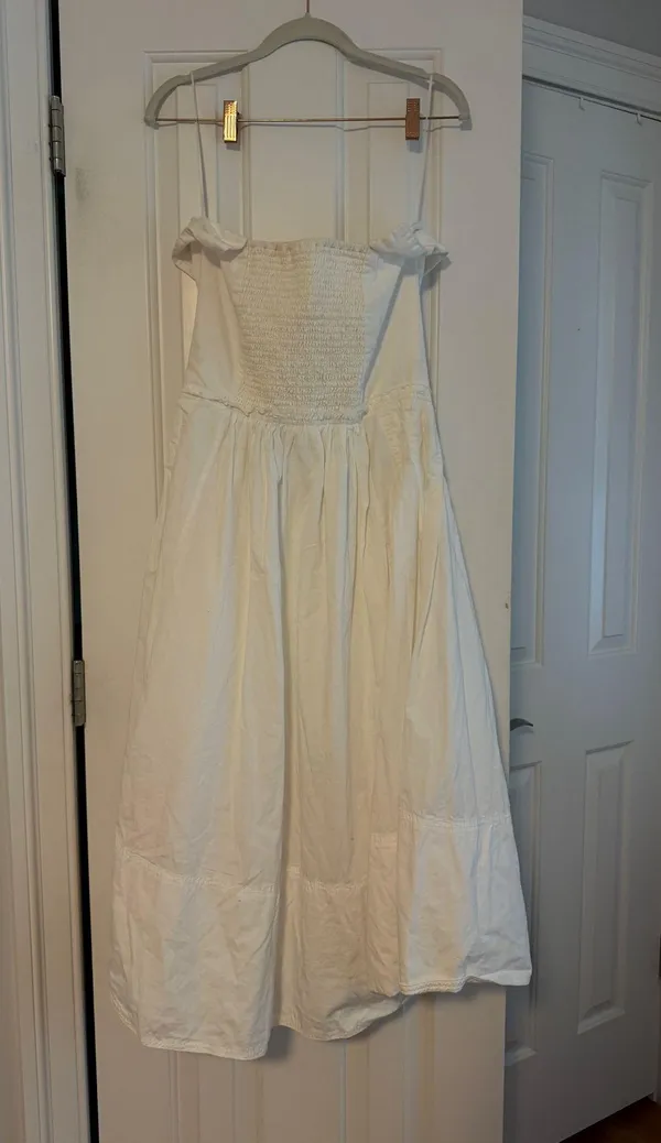 Zip Up Dress White Size L - Image 2