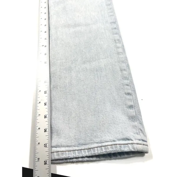Aritzia Denim Forum The Arlo High Rise Straight Jeans Size 29 Light Wash GUC - Image 10