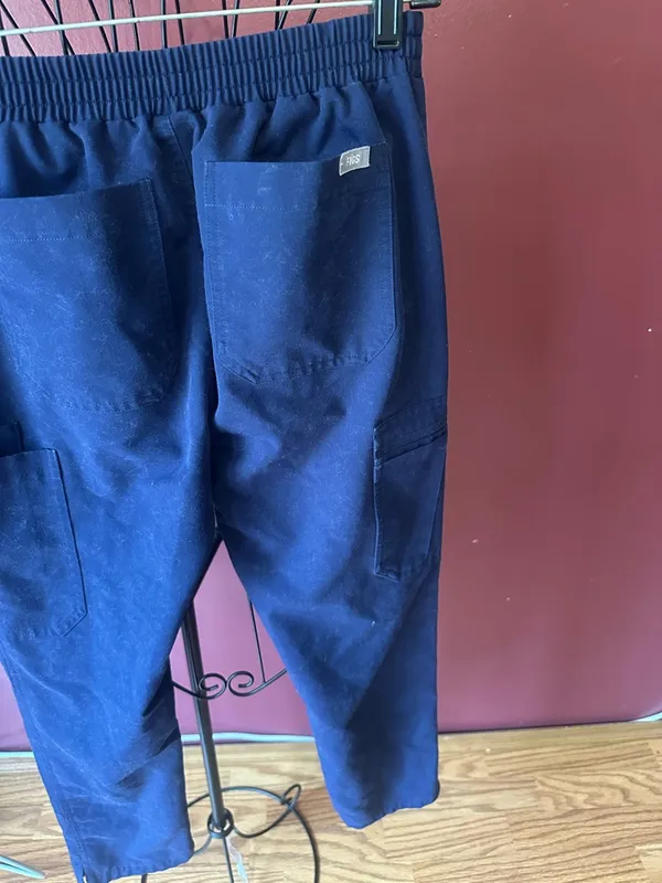 Figs Navy Drawstring Cargo Sweatpants - Image 13