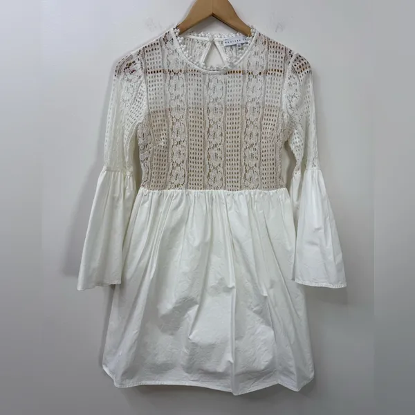 Endless Rose white lace poplin mini dress size S - Image 5