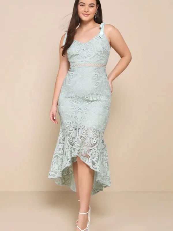LULU's Bridal Chic Modern Sexy Minimalist Sweetheart Neckline Mermaid Trumpet Mi - Image 7
