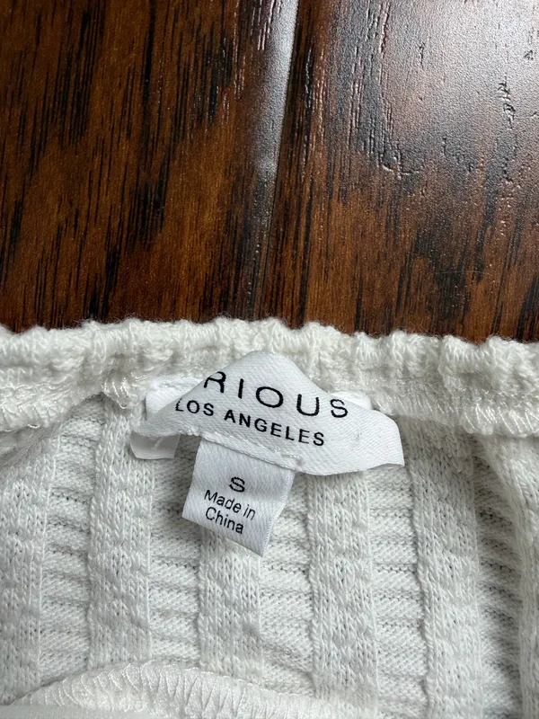 Kirious Boho white off the shoulder crop top - Image 5