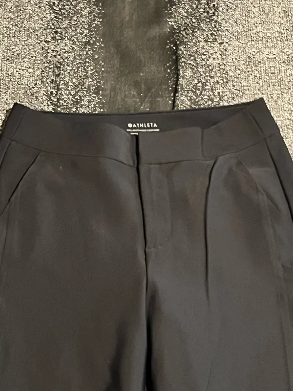 Womens sz4 Athleta Black Stellar Straight Crop Pant-casual/travel/work - Image 4