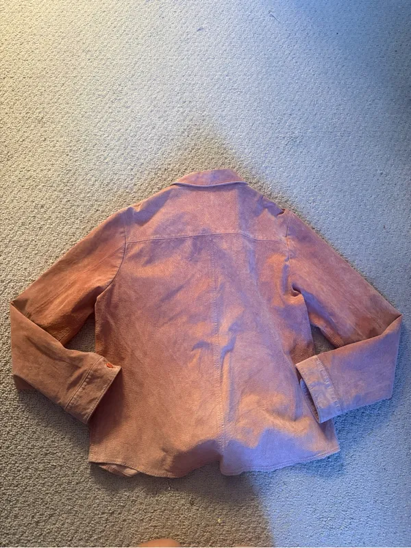 Pendleton Pink suede Button-Down Shirt jacket - Image 5