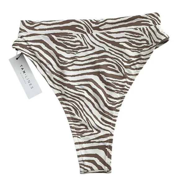Tan + Lines Sivan Ayla Zebra Como Bottoms Bikini Swim Women’s Size Small NWT - Image 2