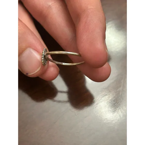 ring band sterling silver 925 beautiful unique lot b14 size 8.5 - Image 2