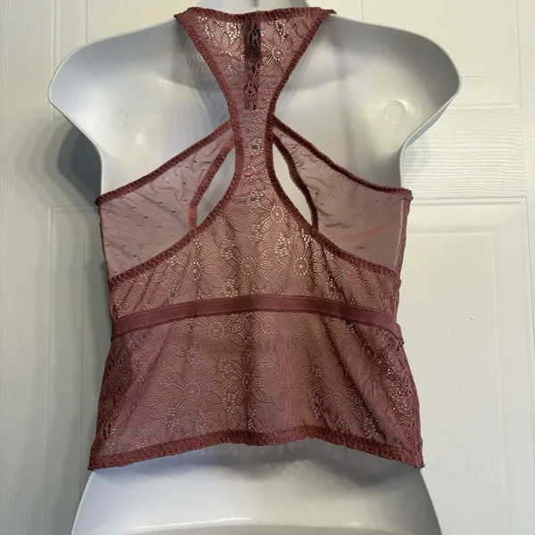 Victoria's Secret Very‎ Sexy Pink Lace Bustier Corset Bra 32C Waist Band - Image 4