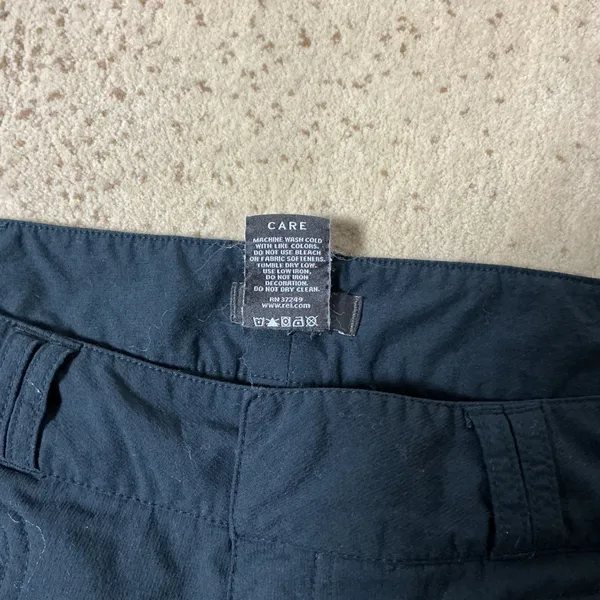 REI Sahara Convertible Hiking Pants Women 12 Black Zip Off Cargo Trail UPF 50+ - Image 7