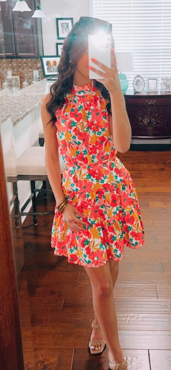 Boutique Floral Dress Multi - Image 2