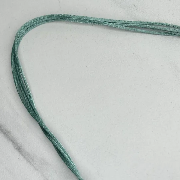 Chico's Silver Tone Faux Turquoise Beaded Pendant Necklace ✨ - Image 2