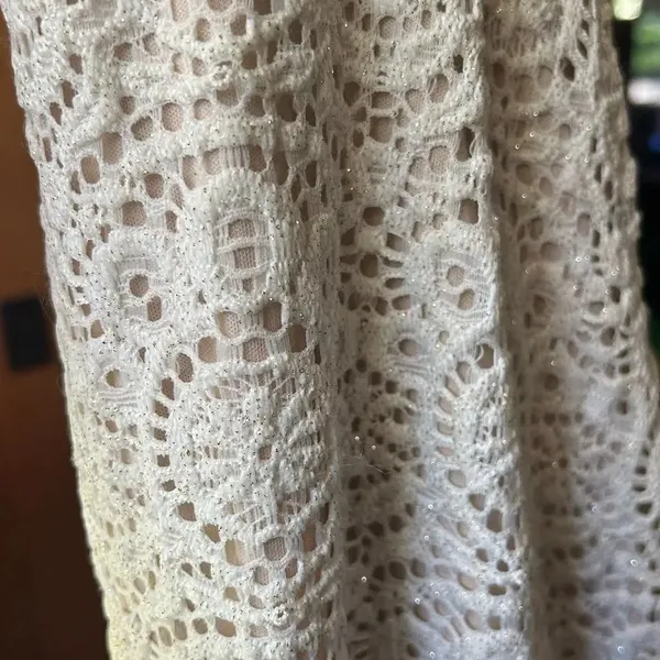 Sequin Hearts Glitter White Lace Mini Dress Junior’s Size 7 With Padded Bra NWOT - Image 5