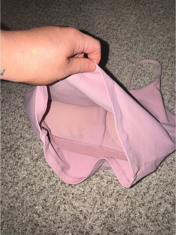 Workout Tank built in bra Pink - Image 6