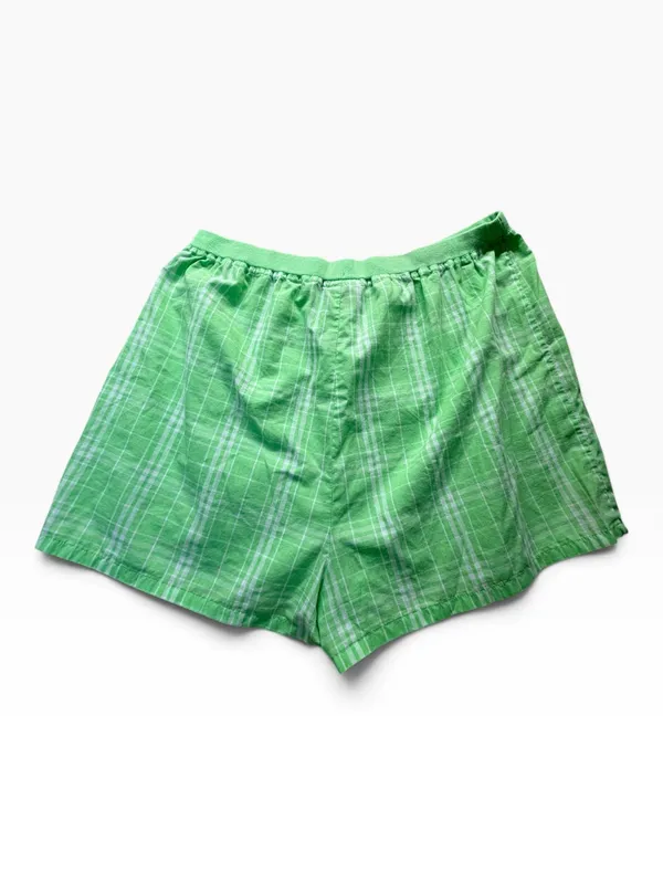 Vintage Green Bay Packers Reebok Women’s XL Plaid Lounge Shorts NFL Y2K - Image 2