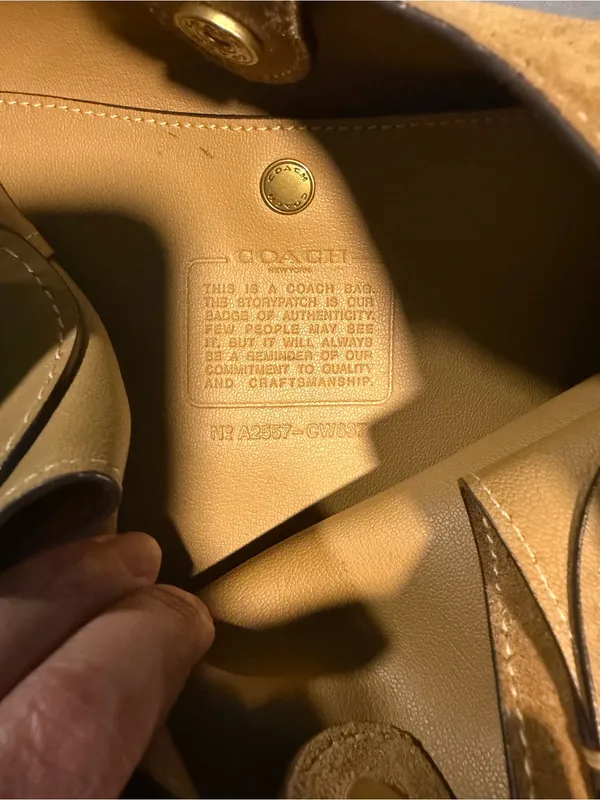 Coach Suede Hobo Bag in Camel - Image 9