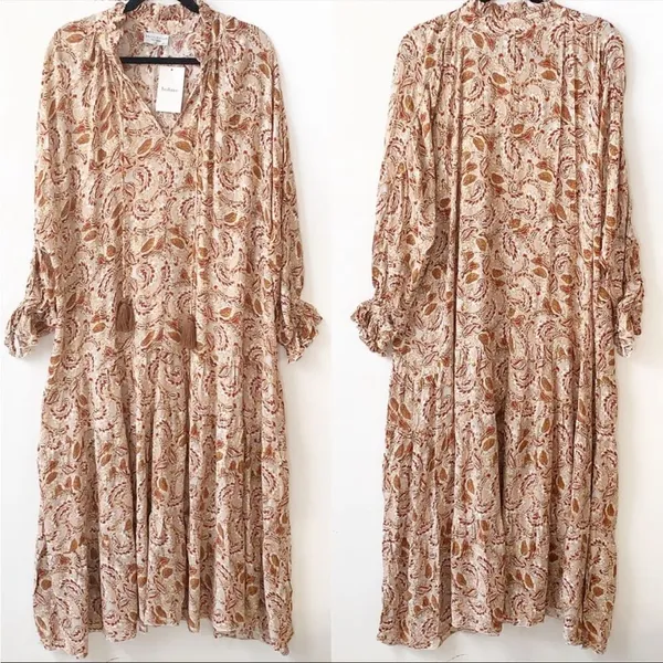 ✨DRESS FORUM Boho Paisley Oversized Ruffle Dress✨ - Image 4