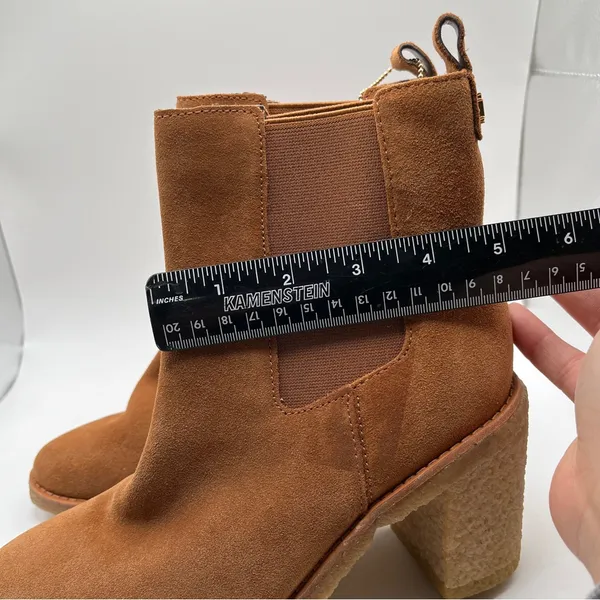 NWOBLauren Ralph Lauren Marianna Suede Waterrepellent Chunky Heel Ankle Boot 5.5 - Image 4