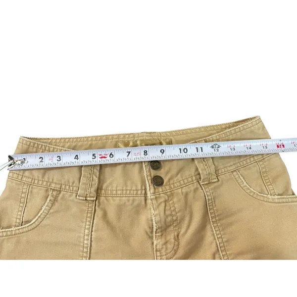 Abercrombie & Fitch Khaki Cargo Capri Pants Women Y2K Grunge Utility Low Rise - Image 7