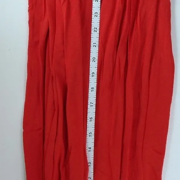 Spense Red Sleeveless‎ Maxi Dress Braided Empire Waist V-Neck BK74867 Womens L - Image 9