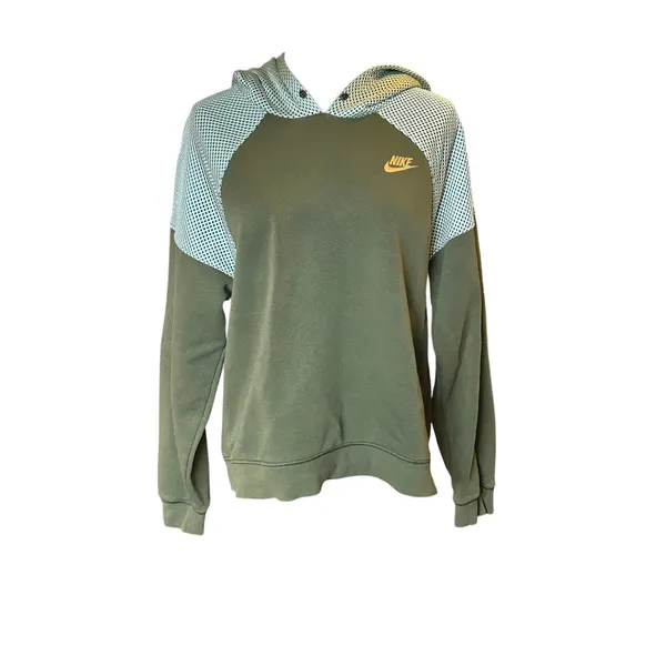 Nike green hoodie sweatshirt Medium active sporty running - Image 2