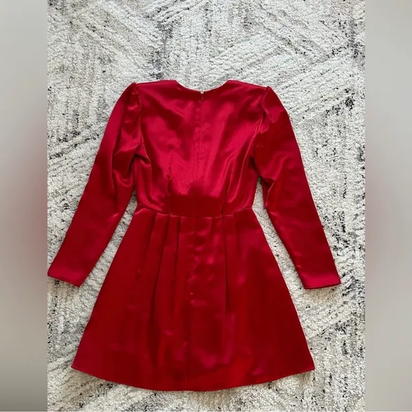 Gianni bini red satin dress size 0 Valentine’s Day - Image 8
