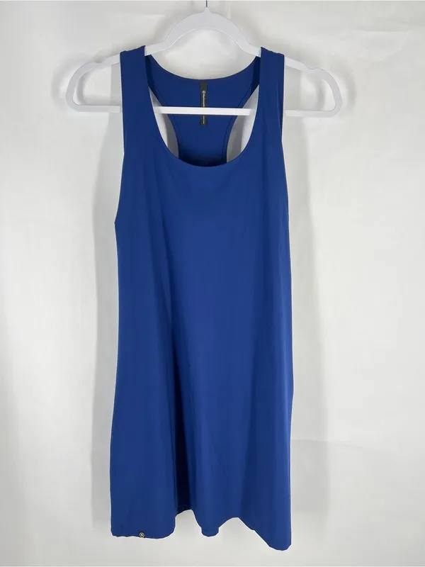 Backcountry On The Go Dress Blue Racerback Active Dress Size L - Image 2