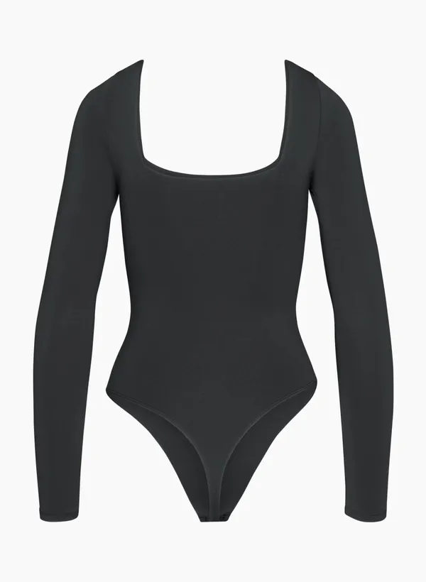 Babaton Aritzia Satinette Squareneck Longsleeve Bodysuit - Image 3