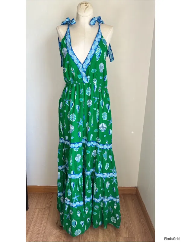 Printfresh Dune Dancer Dress In Beachcomber Size Extra Small - Image 2