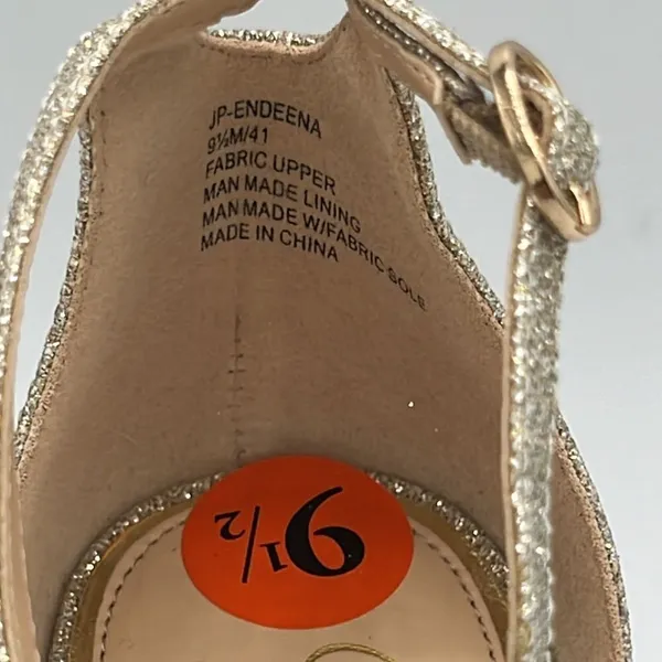 ⭐🆕 Jessica Simpson gold champagne Sparkly heels. C1‎ - Image 7