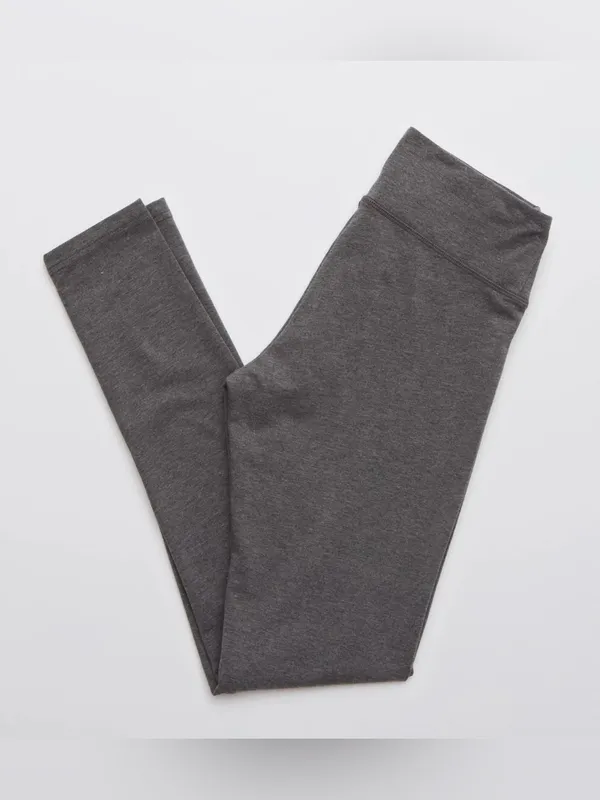 OFFLINE By Aerie Charcoal Gray OG Cotton Full Length Leggings - size XL - Image 14