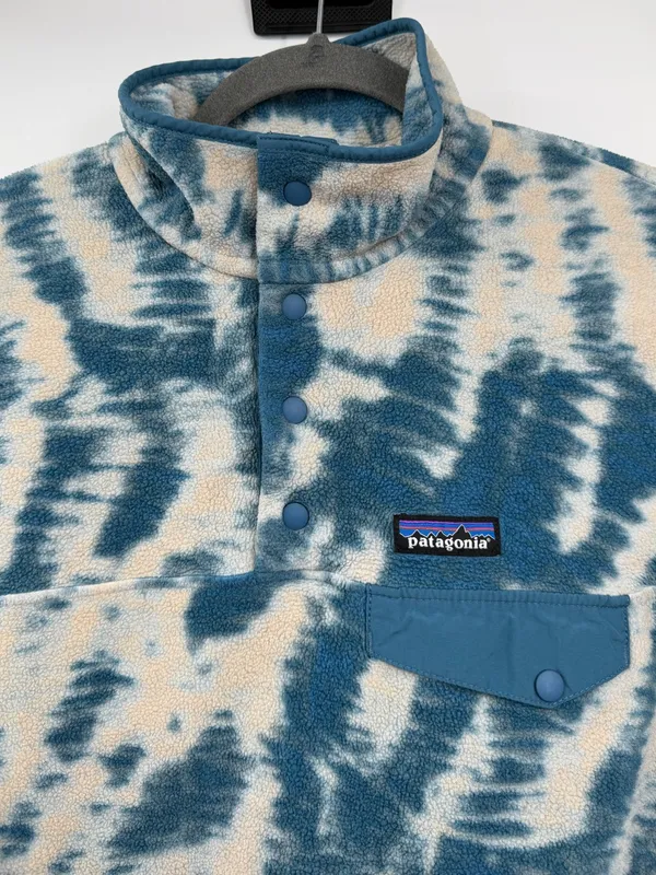 Patagonia Synchilla Snap-T Mighty Mycelium Wavy Blue Fleece S 25455 - Image 4