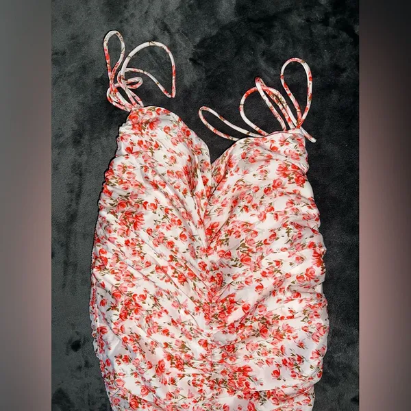 Princess Polly Cael Pink Floral Mini Dress Size 0 New with tag - Image 8