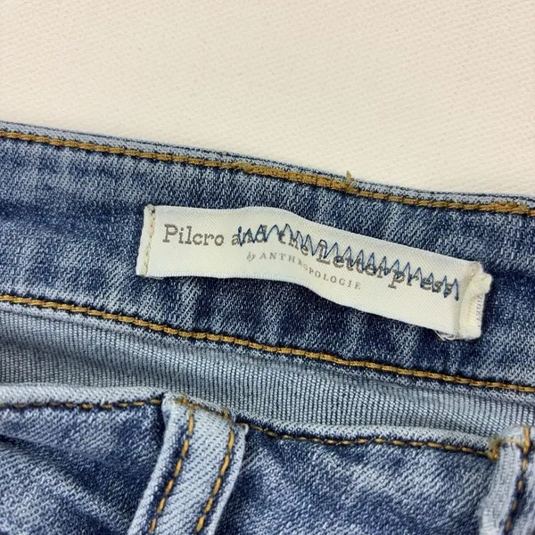 Pilcro High-Rise Denim Legging Jeans Womens 31P Petite Blue Medium Wash Jegging - Image 3