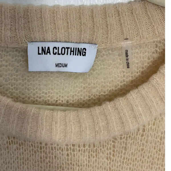 LNA Loma‎ Semi Sheer sweater size medium - Image 6