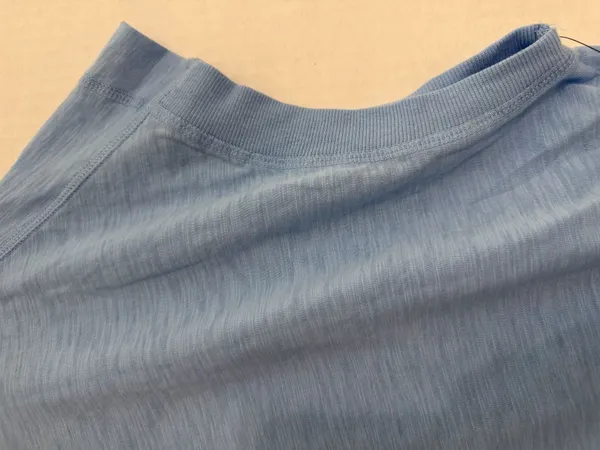 Harmony Balance Light Blue Women's Crop Top - Image 2