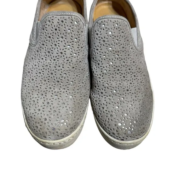 Jack Rogers Ronnie Laser‎ Cut Silver Slip On Sneaker Size 8 - Image 4
