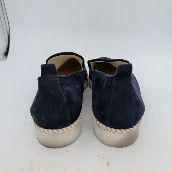 Paul Green Daniella Navy Suede Black Patent Cap Toe Loafers Womens 7 UK 4.5 - Image 5