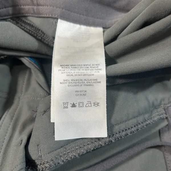 Columbia Gray Nylon Omni-Shield Hiking Pants Straight Leg Cargo Outdoor Size 14 - Image 5