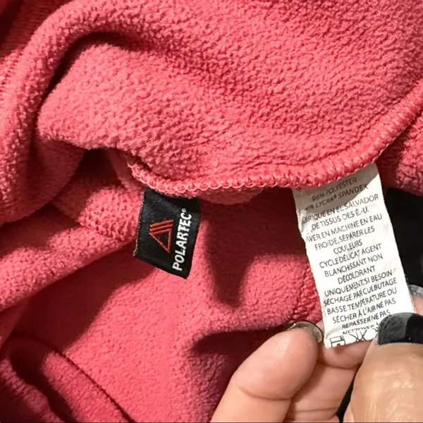 L.L. Bean women’s size small pullover fleece 1/4 zip jacket sweater coral salmon - Image 5
