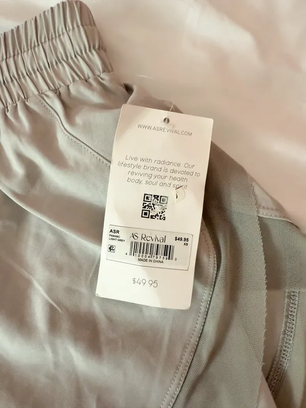 Altar’d State Revival Light Grey Athletic Shorts Size XS - Image 4