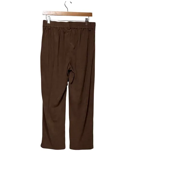 Halara AuraCord Cloud Brown Corduroy‎ High Waisted Wide Leg Pants Size M NWT - Image 4