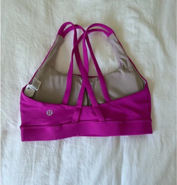 Lululemon Pink Sports Bra 4 Hot - Image 2