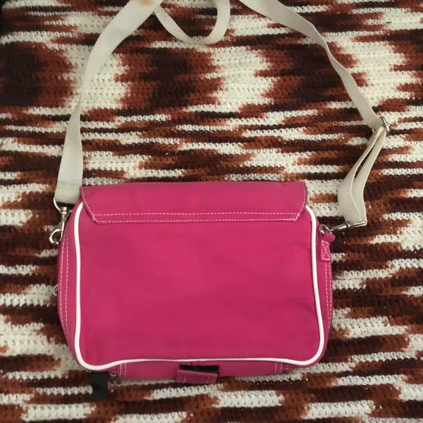 Y2K Retro Early 2000s Pink White “Sneaker Lace-Up Style” Crossbody Messenger Shoulder Bag Purse #Fairygrunge #Biker #Streetwear #Barbie #Bratz - Image 5