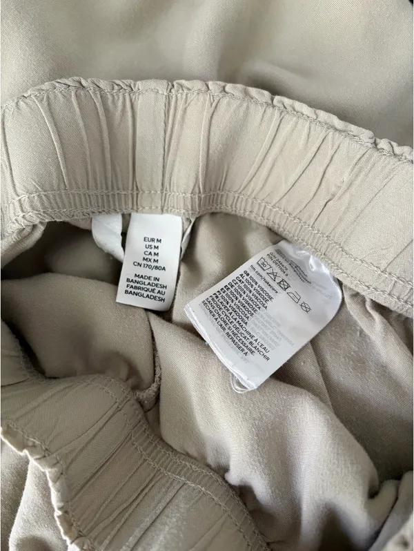 Sage Green H&M Flowy Pants - Image 3