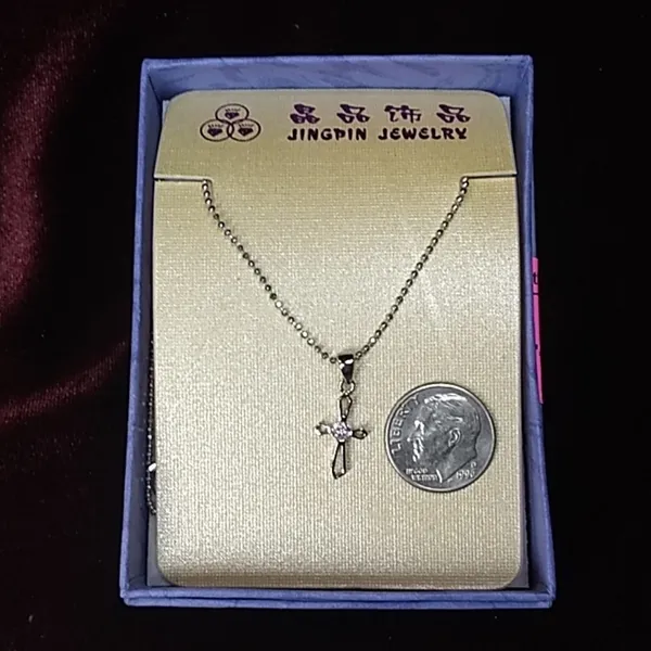 Stunning New Petite Cross Necklace - Image 2