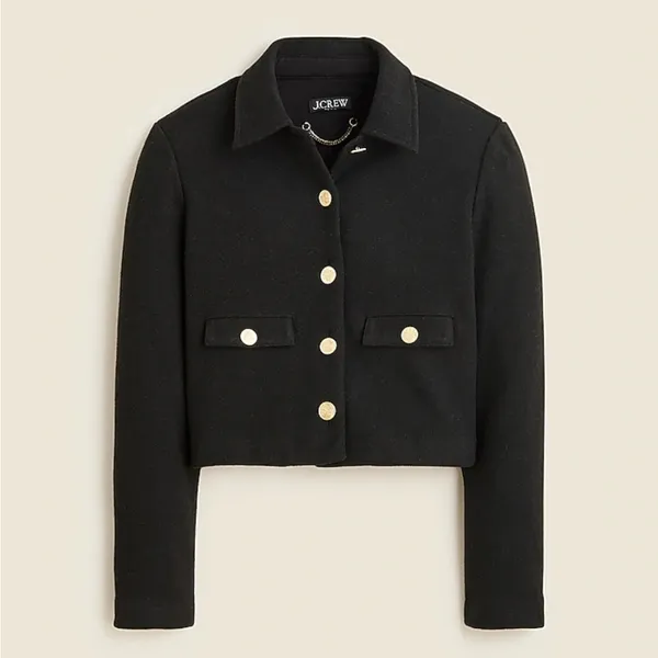 New With Tags JCrew Cropped Lady Jacket Sz S - Image 2