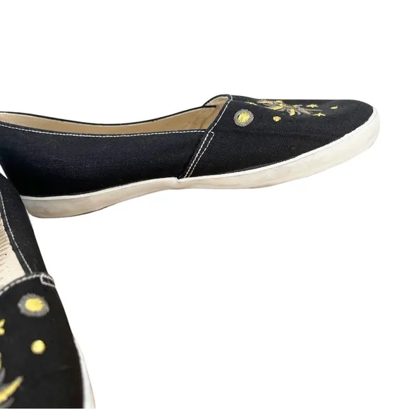 Daniel Green Celestial Canvas Loafers Slip On Sun Moon Stars Arch‎ Support 7.5 - Image 6