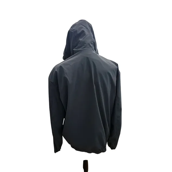 Zara Womens Medium M Windbreaker Jacket Hooded Full Zip Gray dnwr‎ Lightweight - Image 3