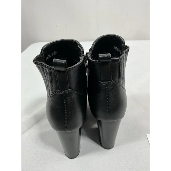 Womans Excellent Condition Top Moda Western Style Ankle Boots 6 Black - Image 4